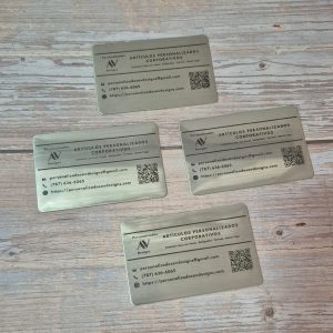 Tarjetas De Presentación Acero Inoxidable 12